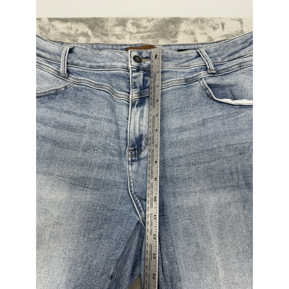 Judy Blue Wide Leg Jeans Womens Plus 20W Stretch Denim 90s Style Retro Baggy EUC - Picture 4 of 9